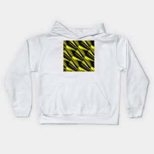 yellow individual triangular and geometric shaped patterns Kids Hoodie